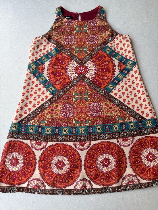 by & by Dresses & Skirts - Boho Chic Mosaic Print Sleeveless Mini Dress - Red Multi by&by sz M